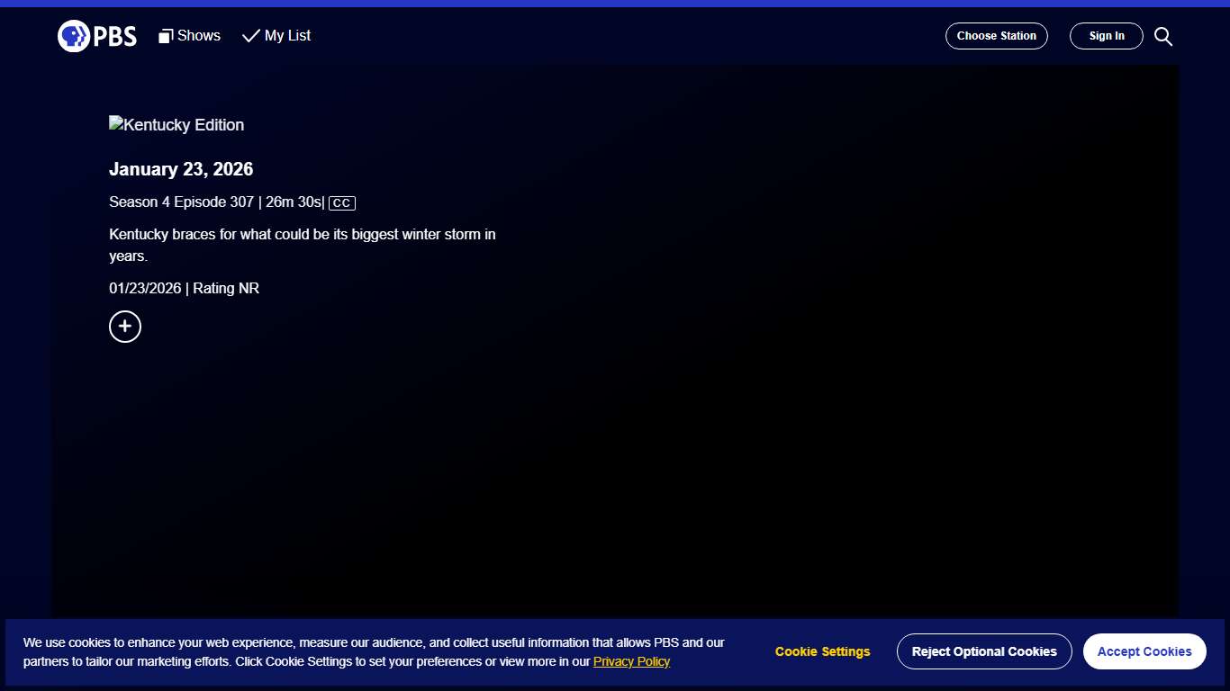 Kentucky Edition January 23, 2026 Season 4 Episode 307 PBS