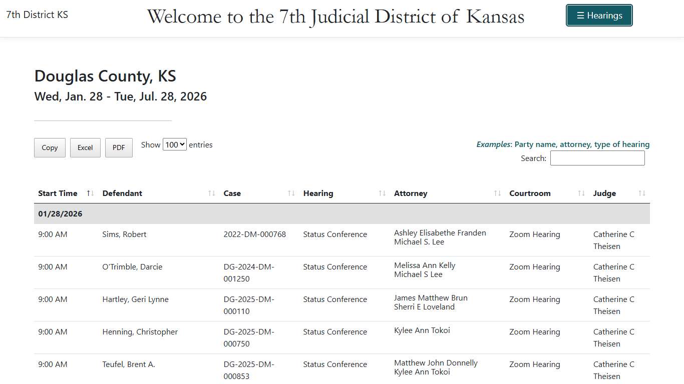 6 Months - 7th District KS